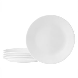 Winter Frost White 6.75 Appetizer Plates. 6-pack